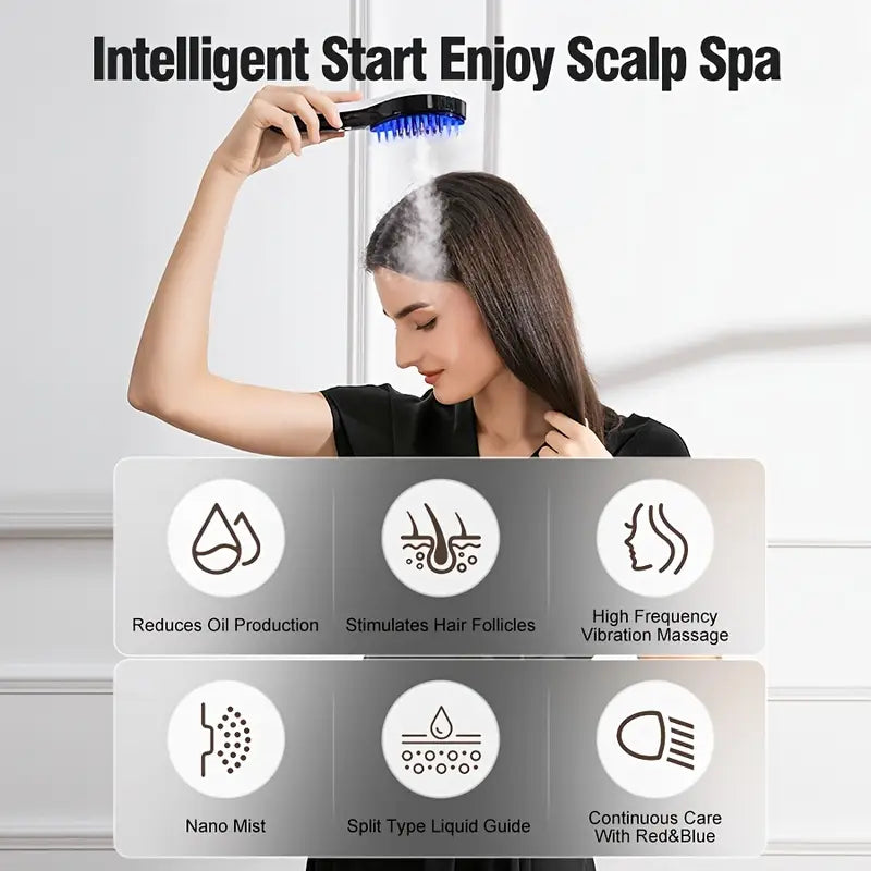 2-in-1 Hair Dryer & Straightener Comb – Smooth Styling with Ionic Technology