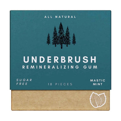 Underbrush Remineralizing Chewing Gum – Nano-Hydroxyapatite Formula for Stronger Teeth & Gums