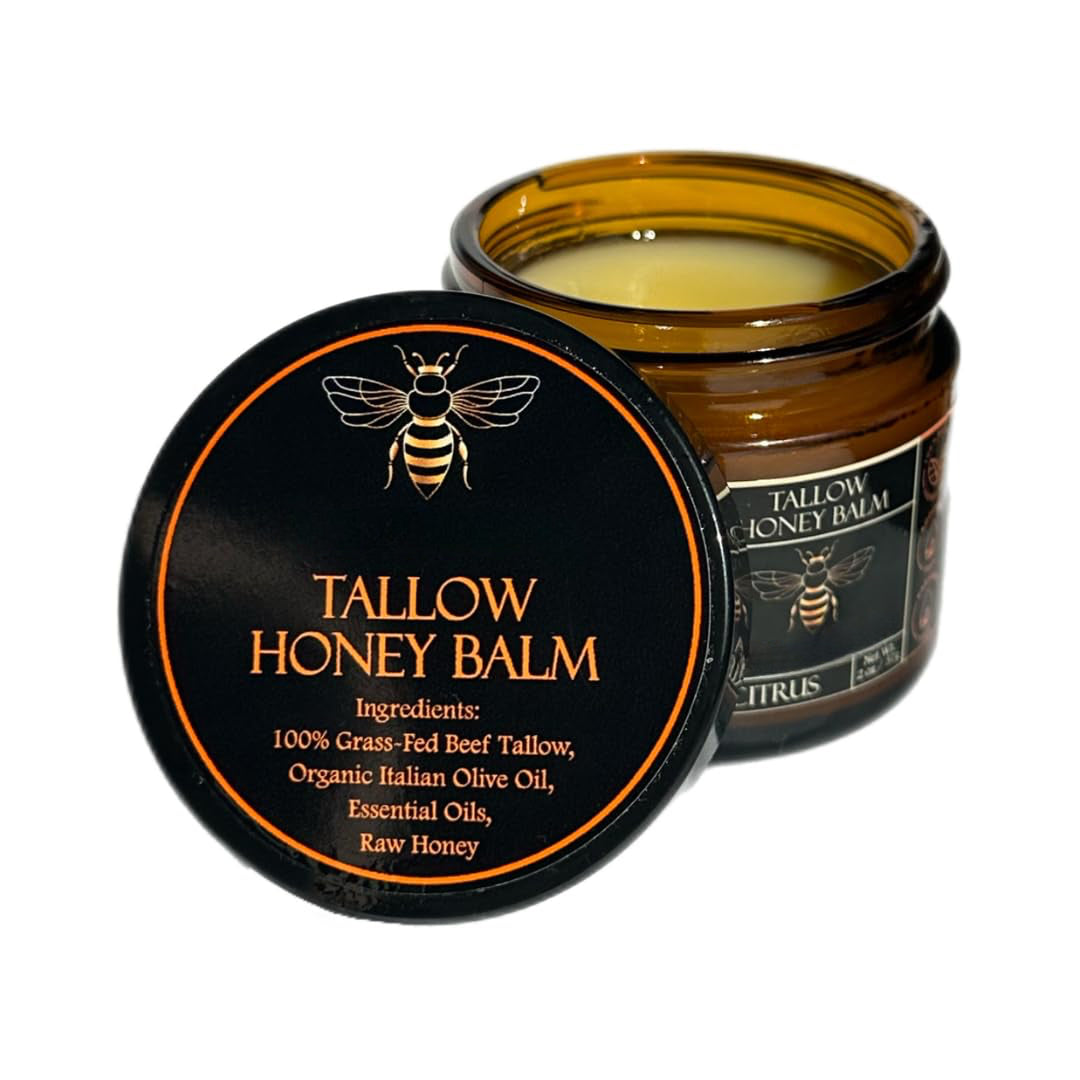 Honey Tallow Balm – Organic Moisturizer with Beef Tallow & Raw Honey