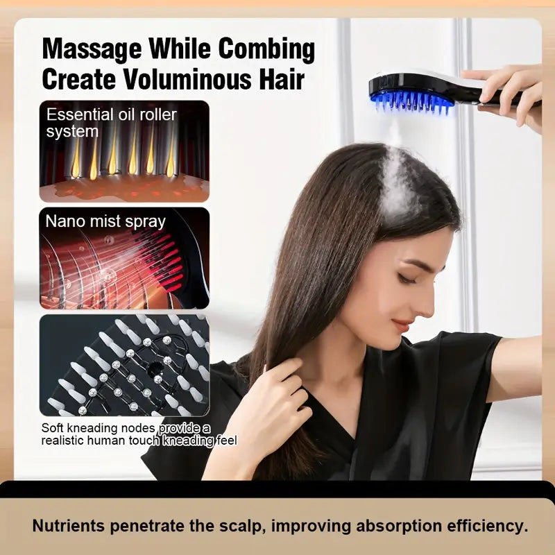 2-in-1 Hair Dryer & Straightener Comb – Smooth Styling with Ionic Technology