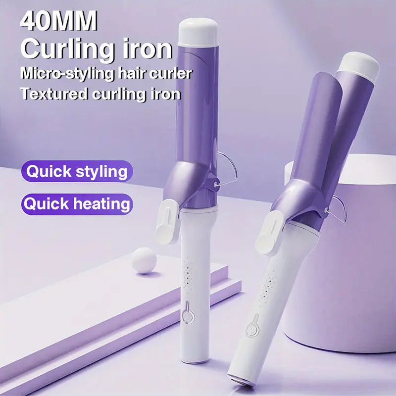 40MM Professional Hair Curler – Quick Heating, Big Curls & 4-Speed Control