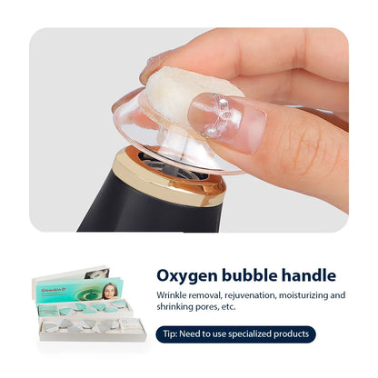 Portable CO2 Oxygen Bubble Pen – High-Frequency Facial Exfoliator & Serum Booster