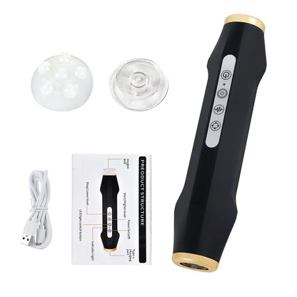 Portable CO2 Oxygen Bubble Pen – High-Frequency Facial Exfoliator & Serum Booster