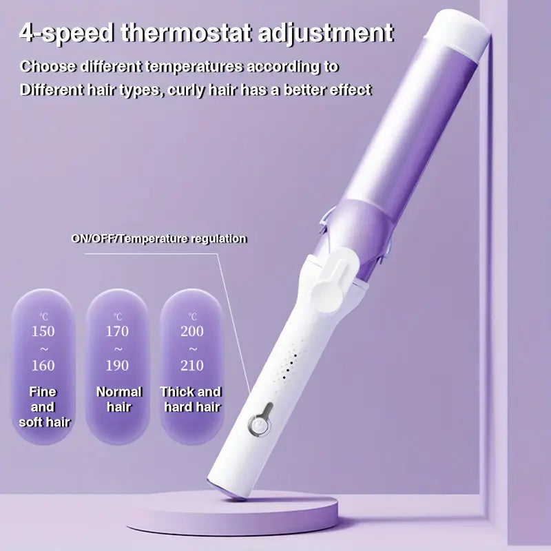 40MM Professional Hair Curler – Quick Heating, Big Curls & 4-Speed Control