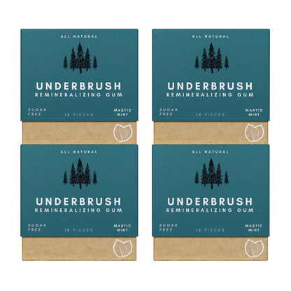 Underbrush Remineralizing Chewing Gum – Nano-Hydroxyapatite Formula for Stronger Teeth & Gums