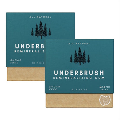 Underbrush Remineralizing Chewing Gum – Nano-Hydroxyapatite Formula for Stronger Teeth & Gums